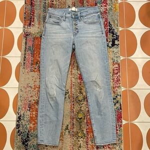 Madewell 9” High-rise Skinny Button Fly Jeans